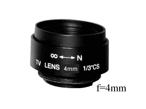 Objektiv C4 f=4mm fix iris Megapixel CS-mount für Überwachungskamera
